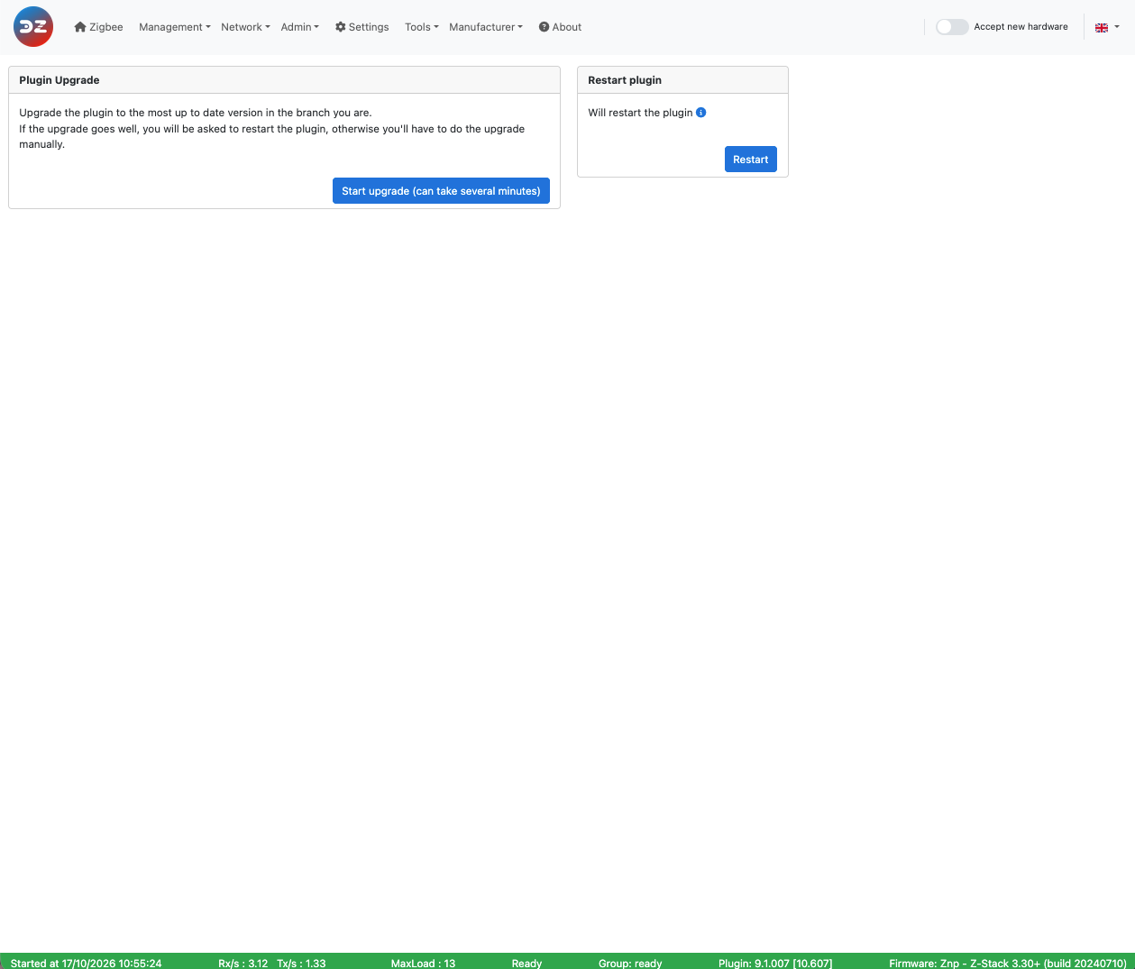Admin > Plugin